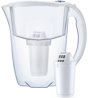 AQUAPHOR Set Filterkanne Prestige weiß, inkl. 2 Filter A5, 350 L. 