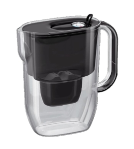 AQUAPHOR FRESH schwarz, Filterkanne inkl. MAXFOR+ Filterkartusche, 200 l.