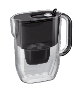 AQUAPHOR FRESH schwarz, Filterkanne inkl. MAXFOR+ Filterkartusche, 200 l.