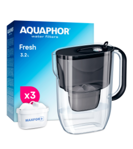 AQUAPHOR SET FRESH Filterkanne inkl. 3 MAXFOR+ Filterkartusche, 200 l.