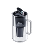 AQUAPHOR GLAS Filterkanne Nord schwarz, inkl. Filter A5 Mg. 350 l.