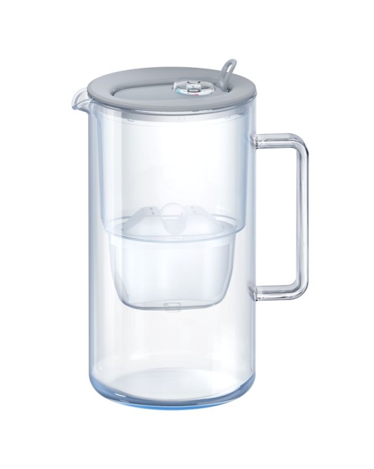 AQUAPHOR Glas-Filterkanne grau mit Filterkartusche MAXFOR+ AQUAPHOR Glas-Filterkanne grau mit Filterkartusche MAXFOR+