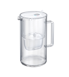AQUAPHOR Glas-Filterkanne weiß, mit Filterkartusche MAXFOR+, 200 l.