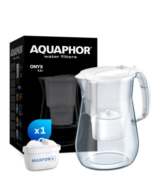 AQUAPHOR Filterkanne Onyx aus Tritan, inkl. Filter MAXFOR+, 200 l. AQUAPHOR Filterkanne Onyx aus Tritan, inkl. Filter MAXFOR+, 200 l.