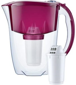 AQUAPHOR Set Filterkanne Prestige cherry, inkl. 2 Filter A5, 350 l.