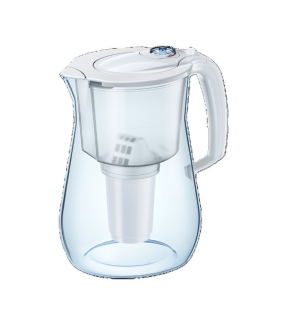 AQUAPHOR Filterkanne Provence weiß, aus Tritan, inkl. Filter A5, 350 l