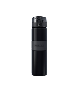CITY COOL Filterflasche 0,5 L. aus Edelstahl, bis 24h kaltes Wasser, schwarz