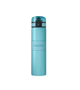 CITY COOL Filterflasche 0,5 L. aus Edelstahl, bis 24h kaltes Wasser, hellblau