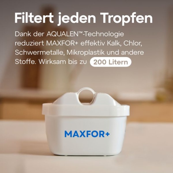 AQUAPHOR FRESH Filterkanne inkl. MAXFOR+ Filterkartusche, 200 l.