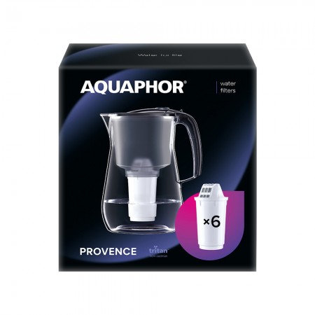 AQUAPHOR Set Filterkanne Provence inkl. 6 Filter A5, 350 l.