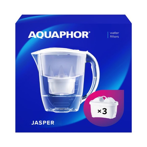 AQUAPHOR Set Filterkanne Amethyst inkl. 3 MAXFOR+ Filter, 200 L.