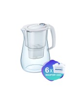 AQUAPHOR Set Filterkanne Onyx inkl. 6 Filter MAXFOR+H Kalkschutz, 200 l.