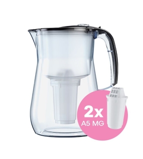 AQUAPHOR Filterkanne Provence inkl. Filter 2 A5 Magnesium, 350 l.