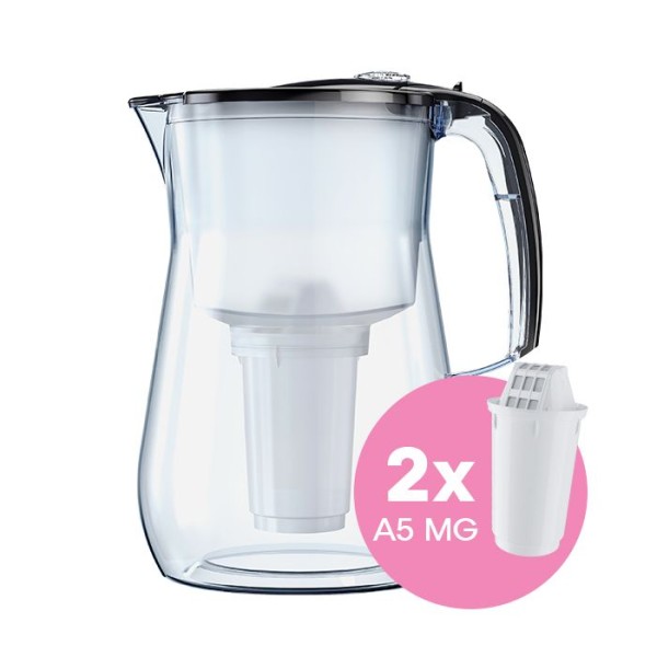 AQUAPHOR Filterkanne Provence inkl. Filter 2 A5 Magnesium, 350 l.