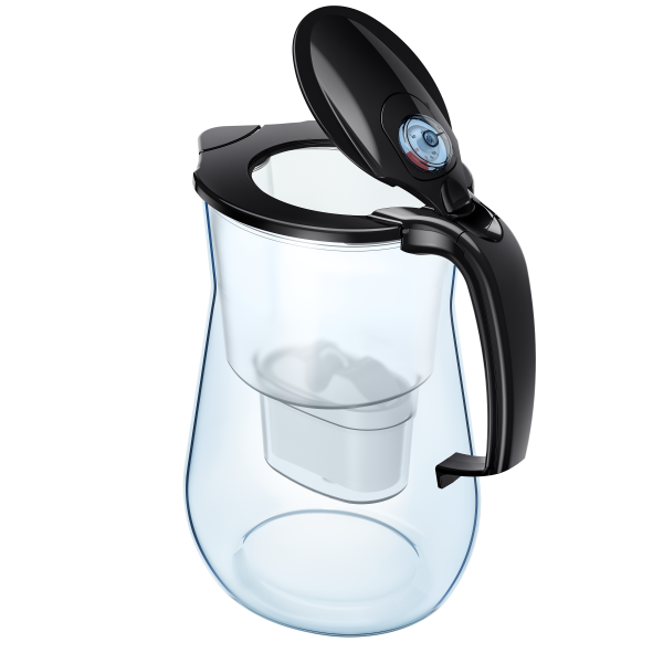 AQUAPHOR Filterkanne Onyx aus Tritan, inkl. Filter MAXFOR+, 200 l.