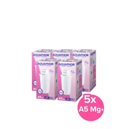 AQUAPHOR Pack 5 A5 Mg. (Magnesium) Wasserfilter, 350 l.