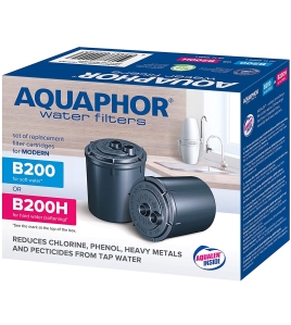 AQUAPHOR Wasserfilter B200-H (hartes Wasser) für Auftischfilter "Modern"