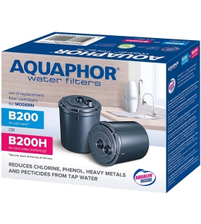 AQUAPHOR Wasserfilter B200-H (hartes Wasser) für Auftischfilter "Modern"