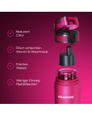 AQUAPHOR CITY Trinkflasche Filterflasche 0,5 L., puderrosa