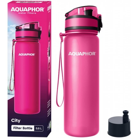 AQUAPHOR CITY Filterflasche 0,5 L., pink