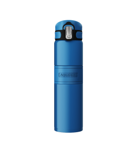 AQUAPHOR Thermoflasche 0,480 L., dunkelblau, warm oder kalt bis 6 Stunden