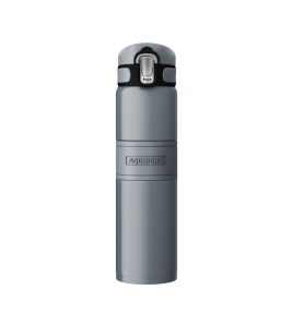 AQUAPHOR Thermoflasche 0,480 L., grau, warm oder kalt bis 6 Stunden