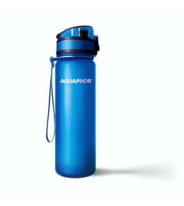 AQUAPHOR CITY Trinkflasche Filterflasche 0,5 L., blau