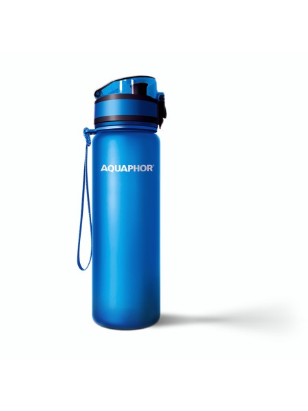 AQUAPHOR CITY Trinkflasche Filterflasche 0,5 L., blau