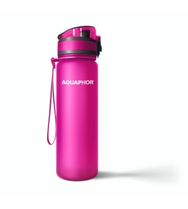 AQUAPHOR CITY Trinkflasche Filterflasche 0,5 L., pink