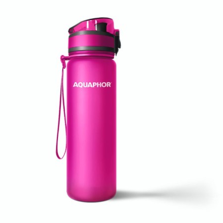 AQUAPHOR CITY Trinkflasche Filterflasche 0,5 L., pink