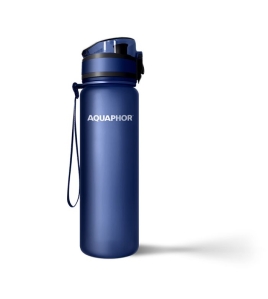 AQUAPHOR CITY Trinkflasche Filterflasche 0,5 L., navy