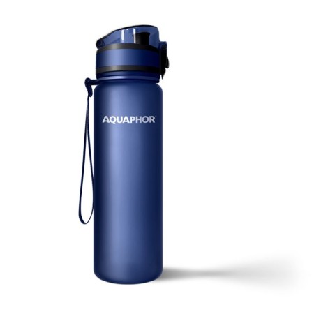 AQUAPHOR CITY Trinkflasche Filterflasche 0,5 L., navy