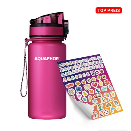 AQUAPHOR CITY Trinkflasche Filterflasche 350 ml., inkl. Aufkleber 