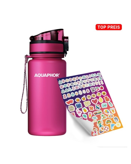 AQUAPHOR CITY Trinkflasche Filterflasche 350 ml., inkl. Aufkleber 