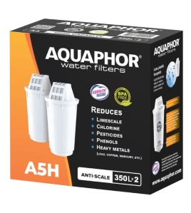 AQUAPHOR Pack 2 A5H Wasserfilter für hartes Wasser. Extra Kalkschutz