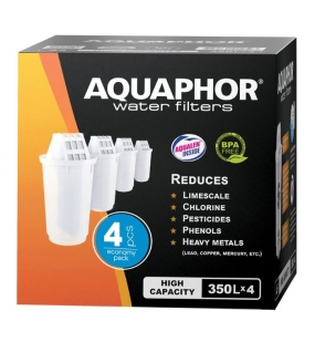 AQUAPHOR Pack 4 A5H Wasserfilter für hartes Wasser. Extra Kalkschutz