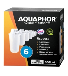 AQUAPHOR Pack 6 A5H Wasserfilter für hartes Wasser. Extra Kalkschutz