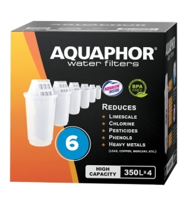 AQUAPHOR Pack 6 A5H Wasserfilter für hartes Wasser. Extra Kalkschutz