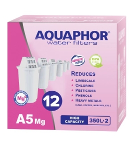 AQUAPHOR Pack 12 A5 Mg. (Magnesium) Wasserfilter, 350 l.