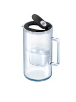 AQUAPHOR Glas-Wasserfilter schwarz, mit Filterkartusche MAXFOR+
