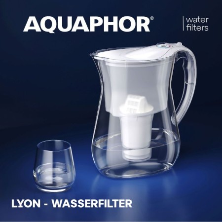 AQUAPHOR Set Filterkanne Lyon 2xA5 350 l., aus Tritan, bruchsicher