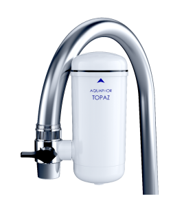 TOPAZ Aktivkohle Wasserfilter für den Wasserhahn ohne Enthärtung, 750 L