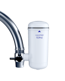 TOPAZ Aktivkohle Wasserfilter für den Wasserhahn ohne Enthärtung, 750 L