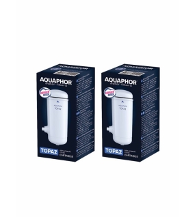 AQUAPHOR TOPAZ Pack 2 Ersatz-Kartusche für den Wasserhahn, ohne Enthärtung