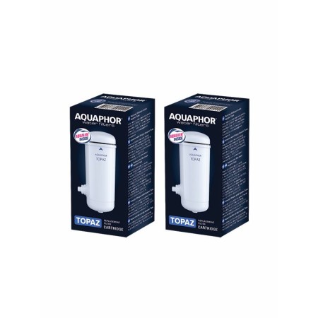 AQUAPHOR TOPAZ Pack 2 Ersatz-Kartusche für den Wasserhahn, ohne Enthärtung