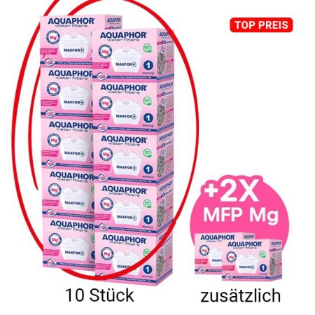 AQUAPHOR MAXFOR+ Magnesium, Pack 12 Wasserfilter, 200 l.