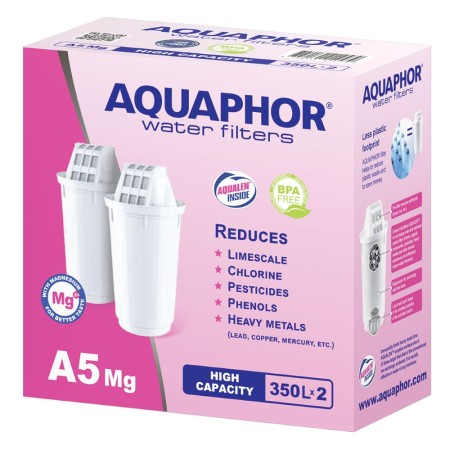 AQUAPHOR Pack 2 A5 Mg. (Magnesium) Wasserfilter, 350 l.