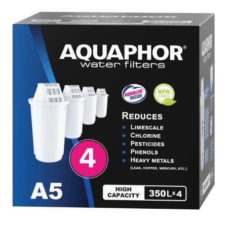 AQUAPHOR Pack 4 A5 Wasserfilter, 350 l.