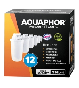AQUAPHOR Pack 12 A5H Wasserfilter für hartes Wasser. Extra Kalkschutz
