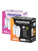 AQUAPHOR Pack 2x A5H plus 2x A5 Mg. (Magnesium) Wasserfilter, 350 l.